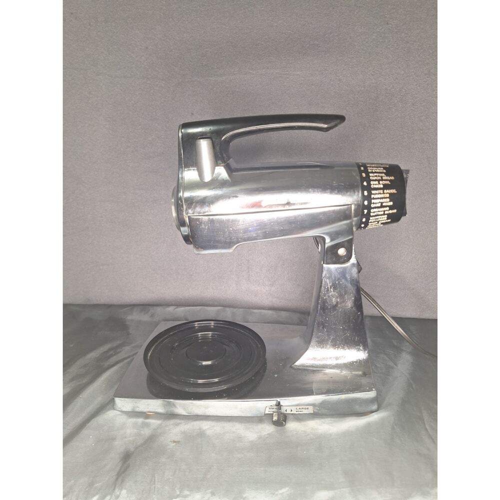 Sunbeam Mixmaster 12 Speed Stand Mixer, Black Chrome Tested Stand Cord Only